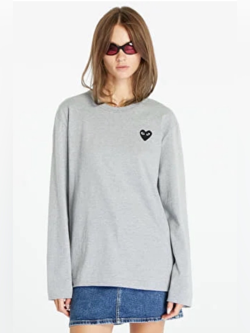 COMME DES GARÇONS PLAY HEART LOGO LONG SLEEVE